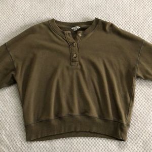 American Eagle Henley Sweatshirt